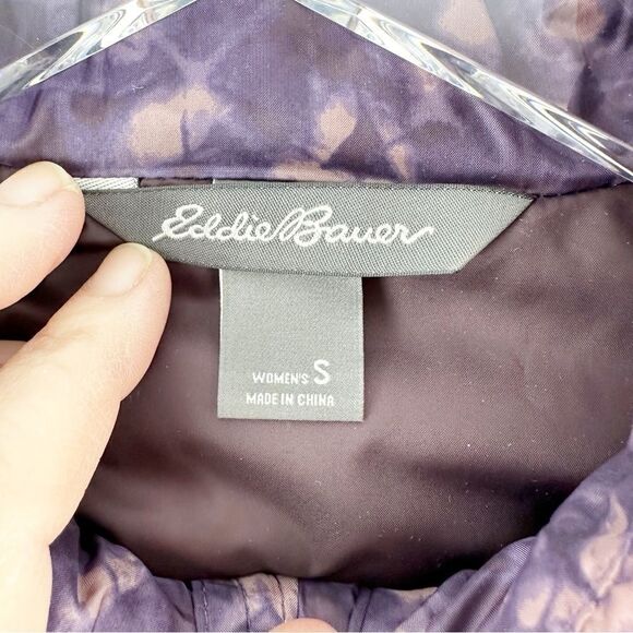 Eddie‎ Bauer Women’s EB700 Premium Down Front Zip Puffer Vest Purple Sz - Picture 3 of 16